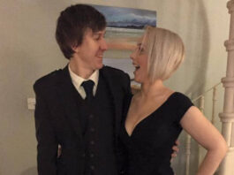 Keir Johnston with wife Grace